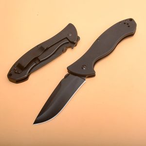 Высококачественный складной нож 6045blk 8cr13mov Титановый покрытый лезвием черный ручка G10 карманные ножи с розничной коробкой