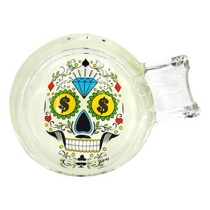 Handmade Glass ashtray smoking accessories for Cigarettes Easy Clean House Decorations 69MM Crystal Ash tray multi design