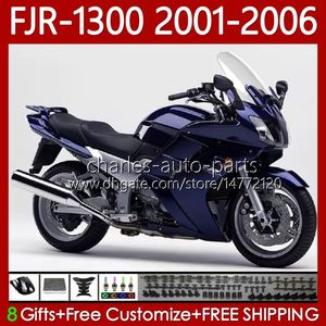 OEM Body для Yamaha FJR-1300 FJR 1300 Темно-синий CC 2001 2002 2003 2004 2005 2006 CUDLEWORK 106NO.88 FJR1300A FJR-1300A 01-06 FJR1300 01 02 03 04 05 06 Moto Cating Kit
