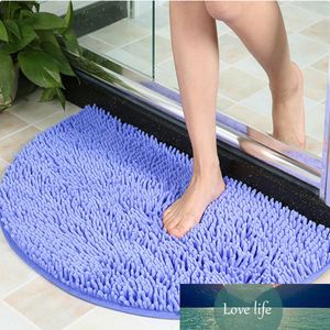 40X60cm Soft Carpet Slip-resistant Bathing Room Rug Floor Door Mat Dirt Barrier Semi Circle Floor Door Cushion Mat Rug