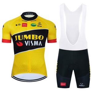 2022 Nowy Jumbo Team Jersey Set Summer MTB rowerowe odzież Męska koszula rowerowa Belgia Rowerowe szorty Maillot Culotte Suitjavascript: