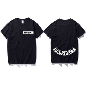 Herren Prospect T-Shirt inspiriert von Sons of Anarchy TV Motorrad Biker Samcro Top Baumwolle Kurzarm T-Shirt Geschenk T-Shirt G1222