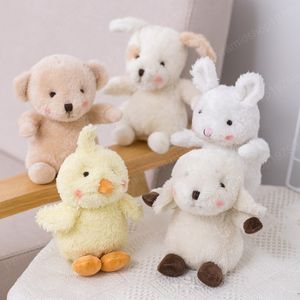 15cm Cute Little Animal Plush Stuffed Toys Bear Dog Sheep Duck Doll Baby Sleeping Appease Dolls Kids Birthday Gift