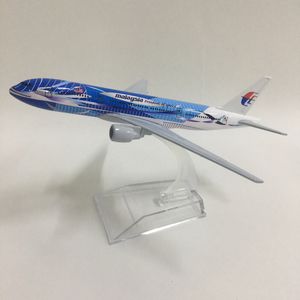 JASON TUTU 16cm Plane Model Airplane Model Malaysia Boeing 777 Aircraft Model 1:400 Diecast Metal Airplanes Plane Toys aeroplan LJ200930