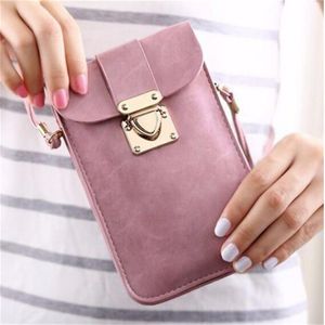 Shoulder Bags Women Leather Messenger Bag Mini Cell Cellphone Pouch Student Crossbody Case Clutch Purse Wallet Girl Small Handbag