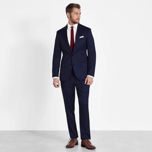 ВМС Blue Men Slim Computed Suits Suits Notch Отворотный модный жених Groomsman Tuxedos деловой костюм набор весна 2 час (куртка + брюки) 201106