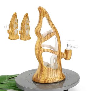 Glaswasserbongs einzigartiges Design Rauchen Wasserpfeife Mühle Bohrinsel Bongs Pfeifenraucher Bubbler mit Schüssel