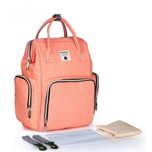 Bolsas de almacenamiento, bolsa multifuncional de doble hombro para mamá, mochila impermeable de gran capacidad para conjunto de productos de maternidad y bebé