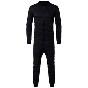 ジャケット+パンツ、秋の男性スポーツウェアセット2020新しいカジュアルジョガーズスーツ男性服プラスサイズM-3XL