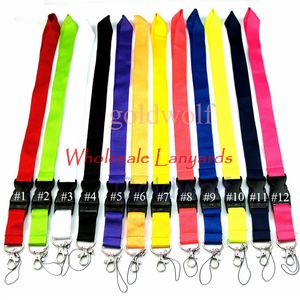Plain Customize Universal Lanyards For Cell Phone ID Card Keychain Straps Detachable Hanging Good Quality Lanyard