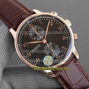 JHF Sonderverkauf Beste Version 41 mm schwarzes Zifferblatt ETA SA7750 Chronograph Automatik 371415 Herrenuhr 316L Stahlgehäuse Stoppuhr Uhren für die Ewigkeit