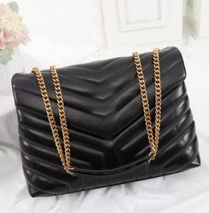 designer handbag LOULOU shaped seam leather ladies metal chain shoulder bag high quality flap bag messenger bag