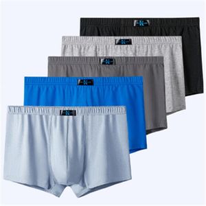 Mens Plus Size Fat Panties Underpants Fashion Trend Elasticity Middle Waist Boxer Briefs Clothing Designer Male Stretch Breathable Underwear