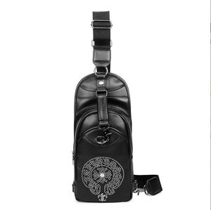 Mężczyźni Kobiety Plecak Stylowe Cool Black PU Leather Sowa Plecak Kobieta Torba Bagpack Dla Dziewczyn