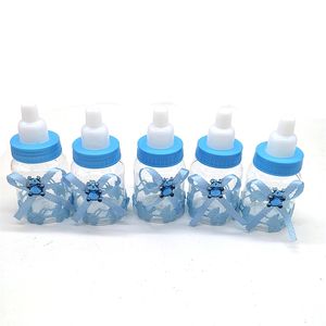 Wholesale boy girl baby shower decorations for sale - Group buy Girl Boy Baby Shower Decorations Chocolate Candy Bottle Baptism Favors Christmas Halloween Party Gifts Box Plastic Case LJ201018