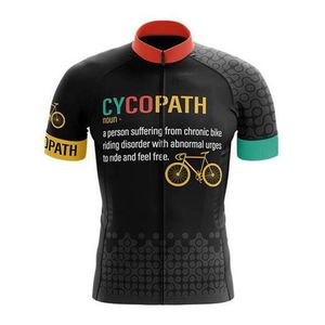 2022レトロチームサイクリングジャージー夏MTB洋服メンズ半袖自転車服Ropa Ciclismo Bike Wear Y22011002