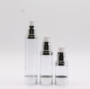 2019 Neue 100 Stück 30 ml 50 ml AS transparente Vakuumflasche, gepresste Kunststoff-Sprühflasche Essenz