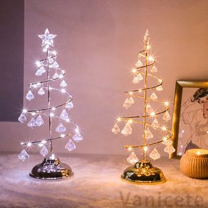 LED USB Fire Tree Light Copper Wire christmas table lamps Night Light for Home Indoor Bedroom Wedding Party Bar Christmas Decoration 10pcs T1I3252