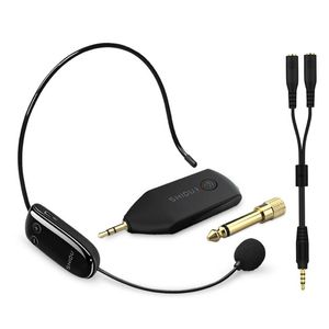 SHIDU UHF Wireless Microfono Auricolare Microfono Palmare Sistema Portatile Spina da 3.5/6.5mm Ricevitore Per Altoparlanti Vocali Insegnanti