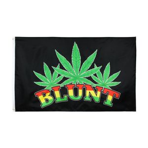 Hippie Rasta Bar Party Music Festival Tattoo Shop Decoration Bannersのための3 x 5フィートが付いている在庫のタバコの緑の鈍い葉の煙の国旗