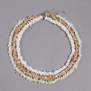 Chokers Artilady Natural Cowrie Shell Naszyjnik Kobiety Puka Choker na plażę Biżuterię Prezent Drop1