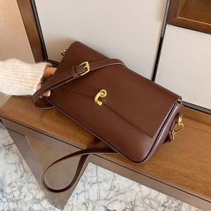 Projektant- Vintage Małe PU Skórzane Torby Crossbody Dla Kobiet Designer Ramię Messenger Torby Panie Torebki i torebki