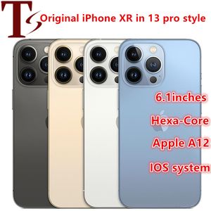 Apple Original iphoneXR in iphone 13 pro style phone Unlocked with iphone13 box&Camera appearance 3G RAM 64GB 128GB ROM smartphone