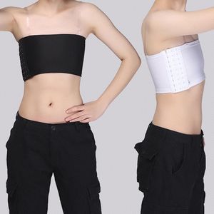 Women's Shapers Tomboy Bra Underwear Crop Les Lesbian Slim Chest Breast Binder Buckle Shape Tank Top Undershirt Boob Tube Strapless Bandeau