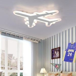 Ceiling Lights Slim Child Room Creative Personality Boy Led Bedroom Modern Minimalist Remote Control Dimmable Aircraft Lamp