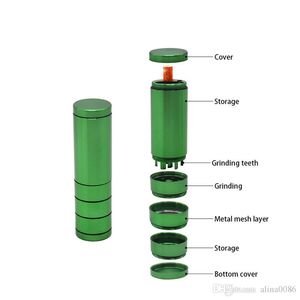Mini Herb цинкового сплава Герметели 5 слоев курить с магазином высокого качества табачных аксессуаров