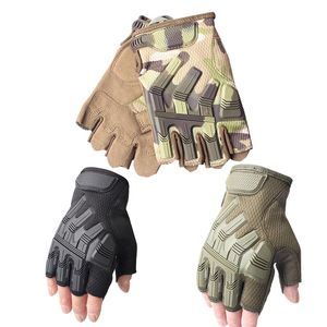 Taktiska halvfingerhandskar utomhus sportmotocykel cyklinghandskar paintball airsoft skytte jakt no08-086