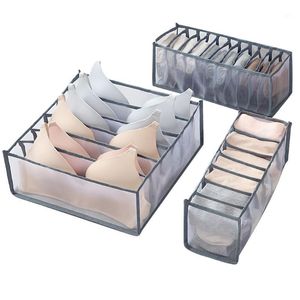 Storage Drawers Bra Underwear Drawer Boxes Dormitory Household Separated Socks Foldable Clothes Closet Organizer Nylon Material Washable