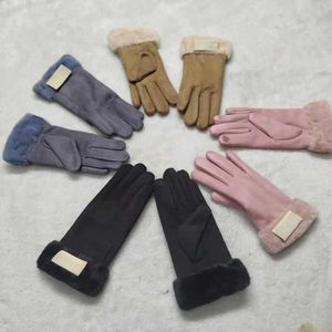 European and American autumn winter ladies' gloves are warm and fashionable318b