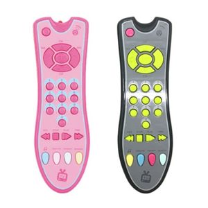 Baby Toys Simulation TV Remote Control Electric Toy with Music Lights English Learning Machine Early Educational Toys for Kids 201214