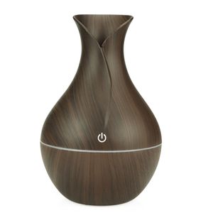 130ml Wood Grain Essential Oil USB Diffuser Ultraljud Luft luftfuktare Kontor Hushåll Arom Diffuser Airfreher Aromatherapy Mist Maker