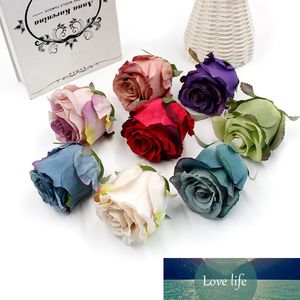 1 stücke Günstige Rose Blume Kopf 7 cm Künstliche Seide Rose Blume Hochzeit Home Decor DIY Scrapbooking Dekoration Zubehör