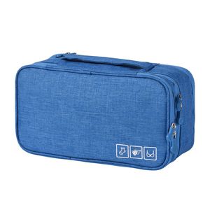 純粋な色メークアップバッグ携帯用旅行の記事カチオン大容量防水ファブリックソックス下着ブラ貯蔵袋New 13 5hk J2