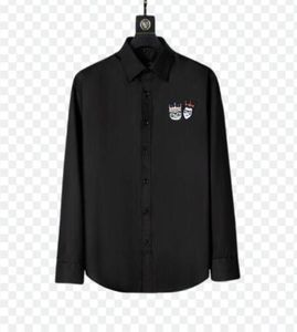 2022 Męski biznesowa koszula dorywczo z długim rękawem w paski slim slim socjalna koszula w kratę M-3XL # 001