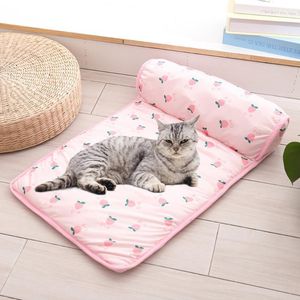 Kennels Pennen Roze Blauw x40cm Antislip Pet Pad Bed Cat Dog Cooling Mat Soft Bedden Zomer Cool voor Puppy Supplies1