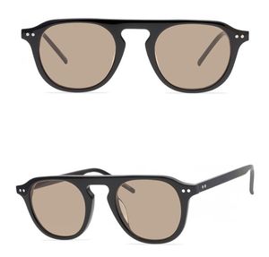 Koreanische Herren-Sonnenbrille, Marke, grau-braune Linse, Sonnenbrille für Damen, gelbe Biene, Sonnenbrille für Herren, Plank-Schwarz, klare Brille mit Box