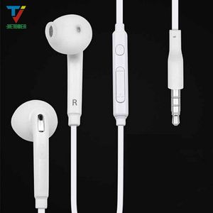 100 pz/lotto auricolare in-ear 3.5mm Con Controllo Del Volume con Microfono Per Samsung Galaxy bordo s6 S7 s5 s4 s3 nota 5 4 3