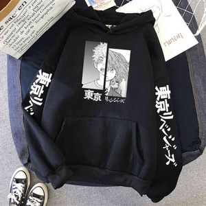 Takemichi hinata tokyo revengers comics hoodie män anime crewneck streetwear söt fitness sweatshirt höstficka man hoodies h1227