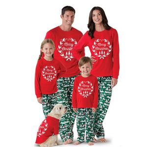 Christmas Family Matching Clothes Pajamas Suit New Pajamas Costume Outfit Family Look Mother and Daughter Clothes Boy Clothes LJ201111