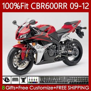 OEM Łamyki dla Honda CBR 600 CBR600 RR CC F5 2009 2011 2012 Body Body Red Black 69NO.84 CBR 600F5 600RR 600CC 2009-2012 CBR600RR 09 10 11 12 Wtryskus