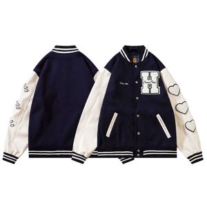 2021HUAMN MADA MANEMEN MADE VARSITY JACKET LOVE WOOL LEATHER SHOW BASEBALL SUICK PRIS