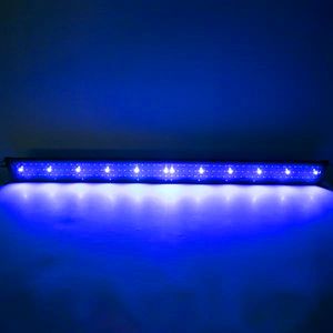 24W 156 LED Aquarium Lights Full Spectrum Water Lamp 47.2inch Black US Standard Lights Suitable For 47.2-55.1inch Long