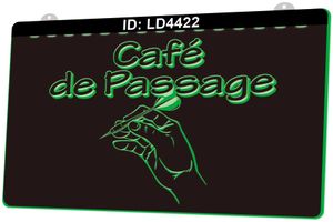 LD4422 Cafe De Transpace Darts Grawerowanie Grawerowanie LED LED Sign Hurt Sprzedaż detaliczna