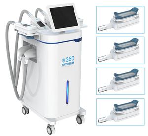New technology -14° 360° surrounding freeze CRYO slimming cellulite reduce slimming 4 Handles Freezing Fat Cryolipolysis with blue light laser beauty machine