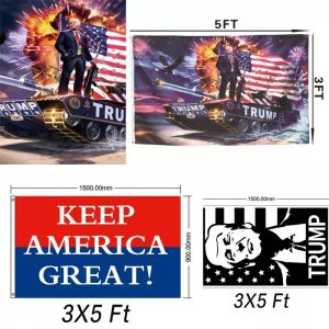 Making Keep America Great Again Bands Donald Trump 2024 Banners Presidentes dos Estados Unidos em Red Blue Color 0511