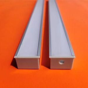 Spedizione Gratuita Alta Qualità 2000mmX21mmX12.5mm 2 m/pz 40 pz/lotto LED Profilo In Alluminio con Copertura Trasparente o Lattea